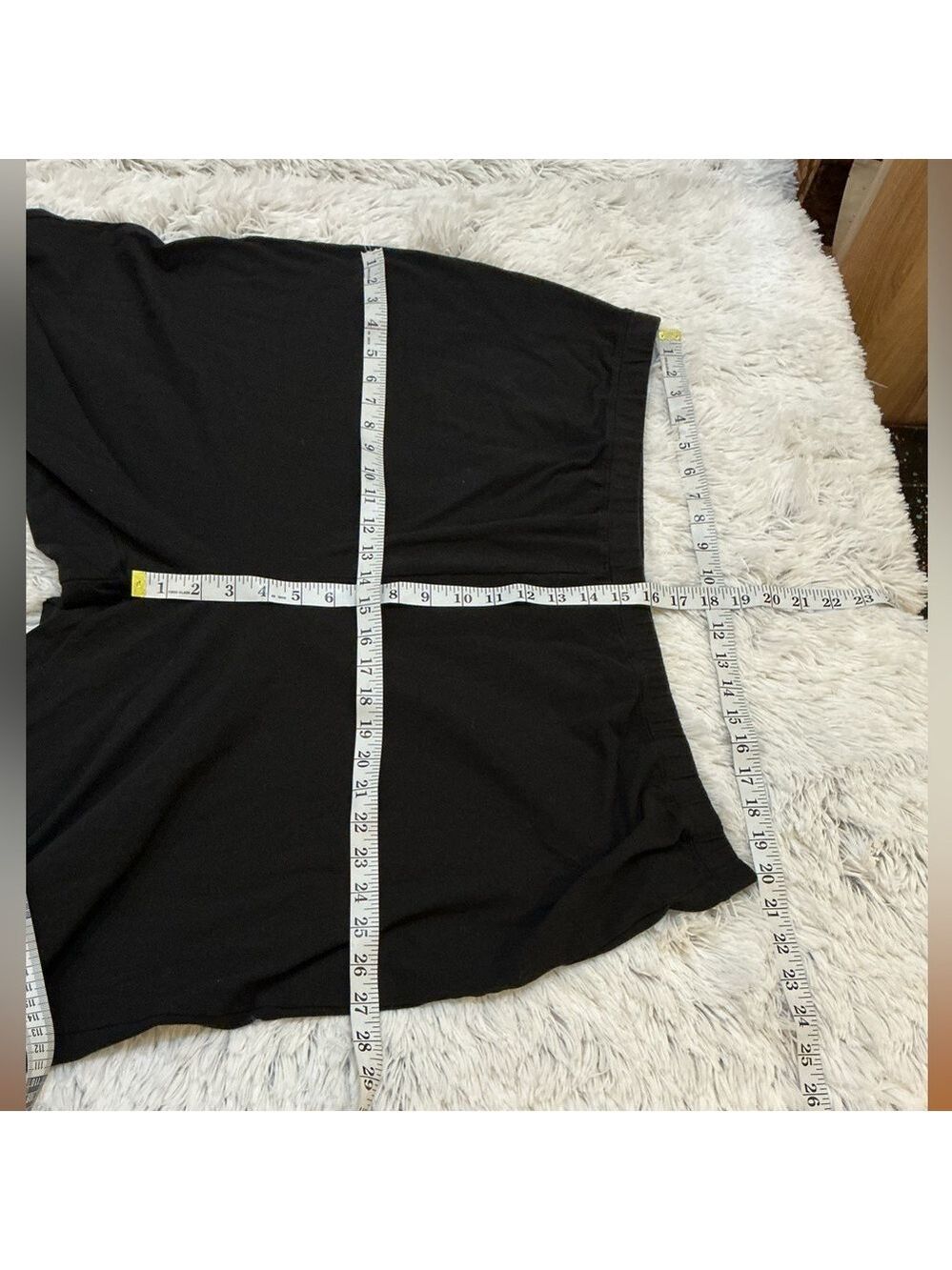Woman Within Plus Size 3X Tall Black Stretch Cotton Bootcut Leggings Pull-On - Picture 9 of 10